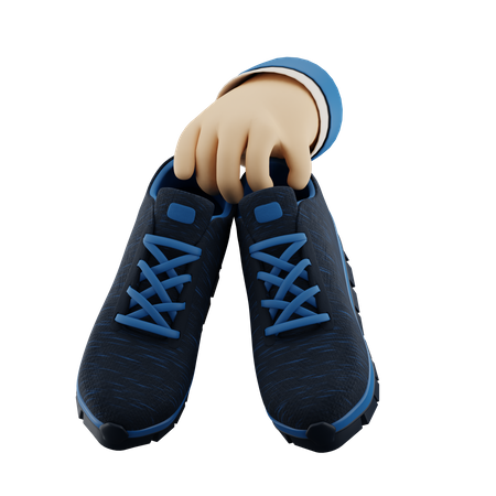 Schuhe geben  3D Icon