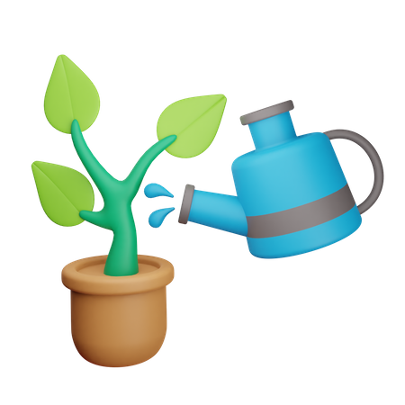 Gieß die Pflanze  3D Icon
