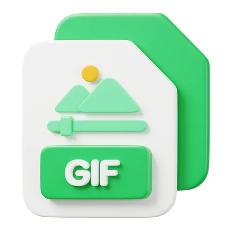 GIF File  3D Icon