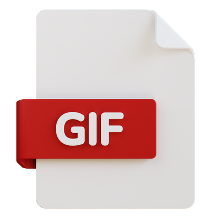 Gif File  3D Icon