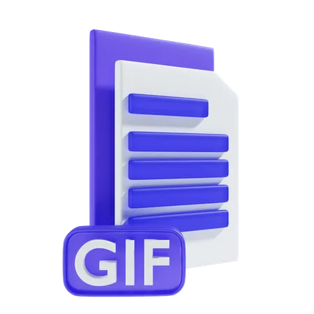 GIF file  3D Icon
