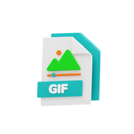 GIF File  3D Icon