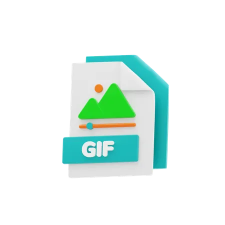 GIF File  3D Icon