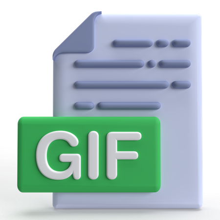 GIF File  3D Icon