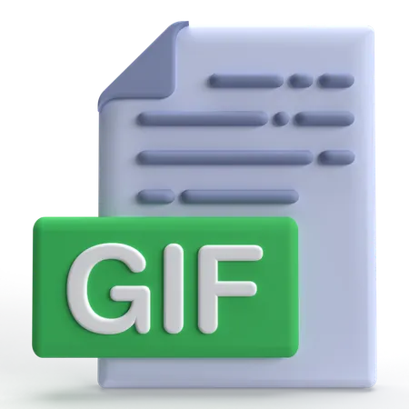 GIF File  3D Icon