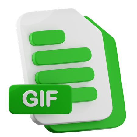 GIF File  3D Icon