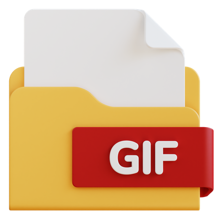 Gif File  3D Icon