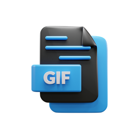 Gif File  3D Icon