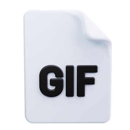 Gif File  3D Icon