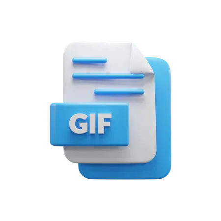 Gif File  3D Icon