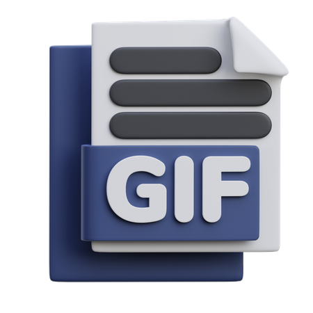 Gif File  3D Icon