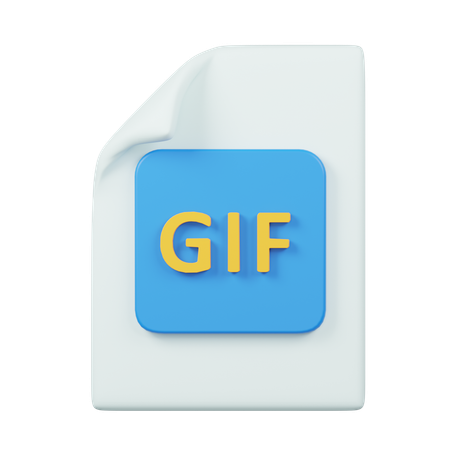 Gif File  3D Icon