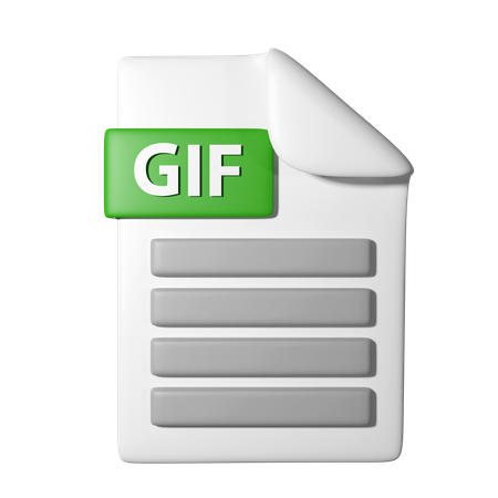 Gif File  3D Icon