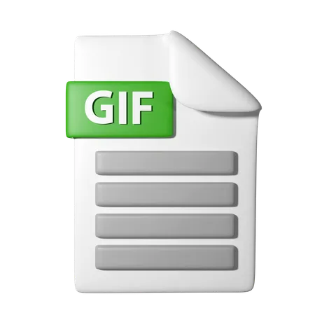 Gif File  3D Icon