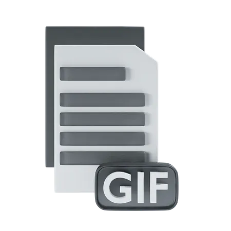 GIF file  3D Icon