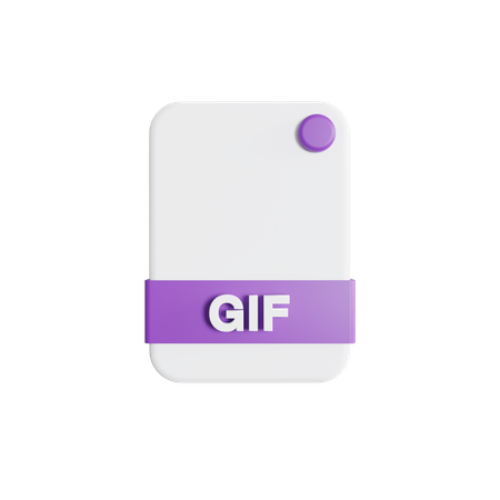 Gif File  3D Icon