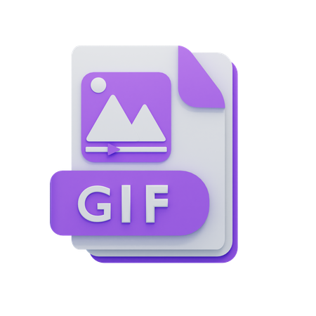 Gif File  3D Icon