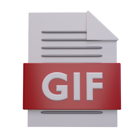 Gif File  3D Icon