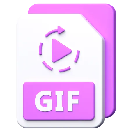 GIF File  3D Icon