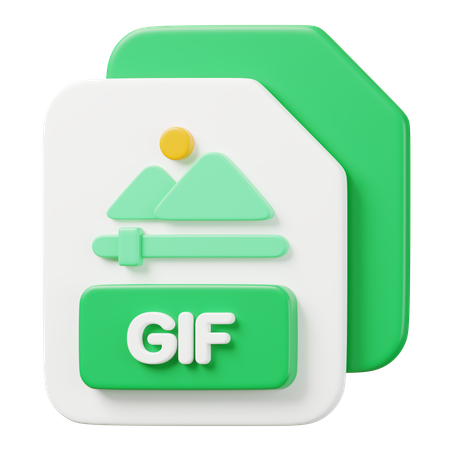 GIF File  3D Icon