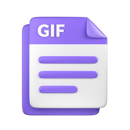 GIF File  3D Icon
