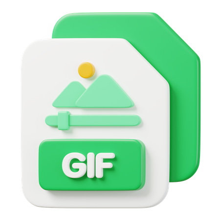 GIF File  3D Icon