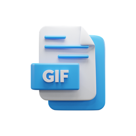 Gif File  3D Icon