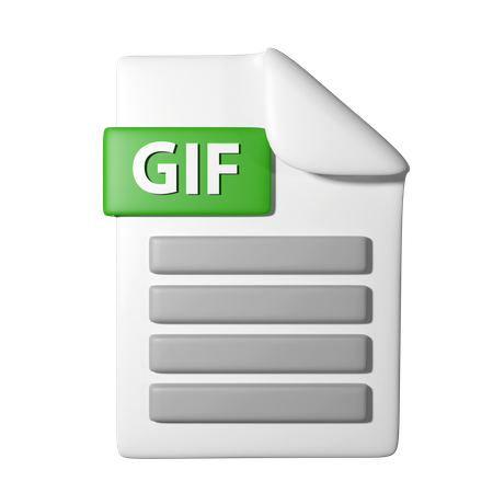 Gif File  3D Icon