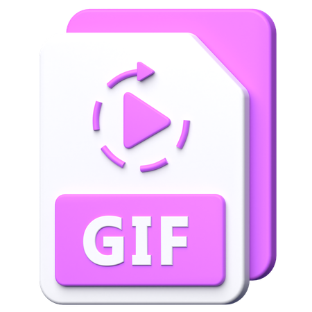 GIF File  3D Icon
