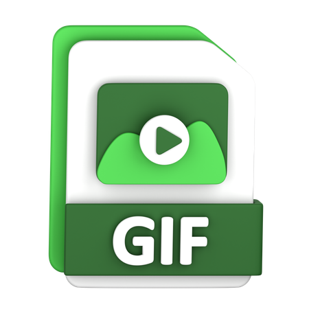 Gif File  3D Icon