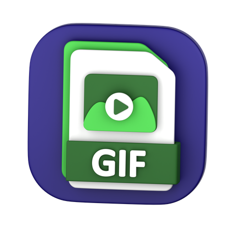GIF FIle  3D Icon