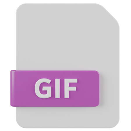 GIF File 3D Icon
