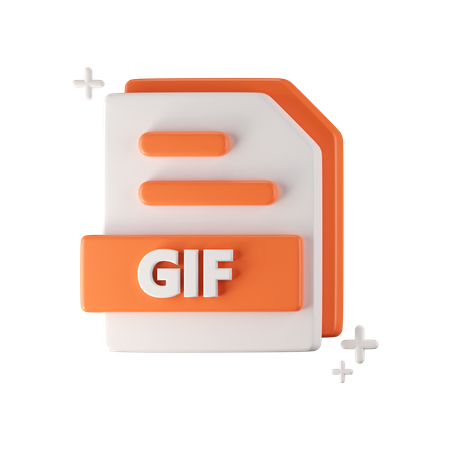 Gif File  3D Icon