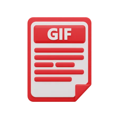 Gif file 3D Icon