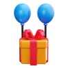 Gift and Balloon