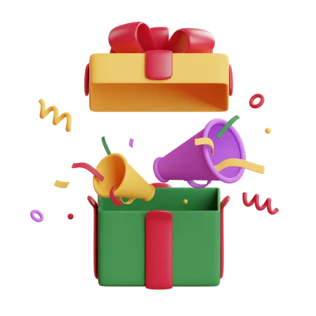 Gift Announcement  3D Icon