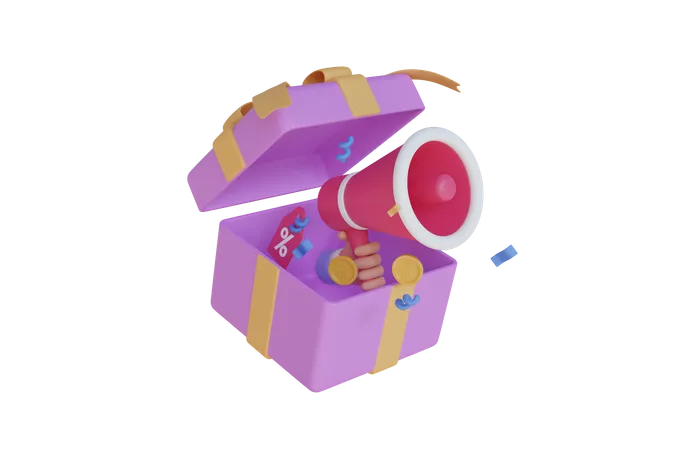 Gift Announcement  3D Icon