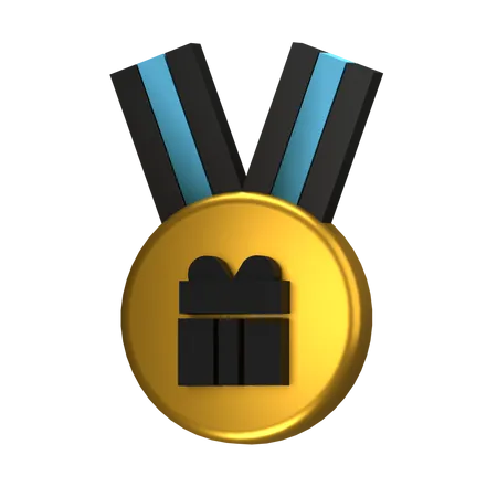 Gift Badge  3D Icon