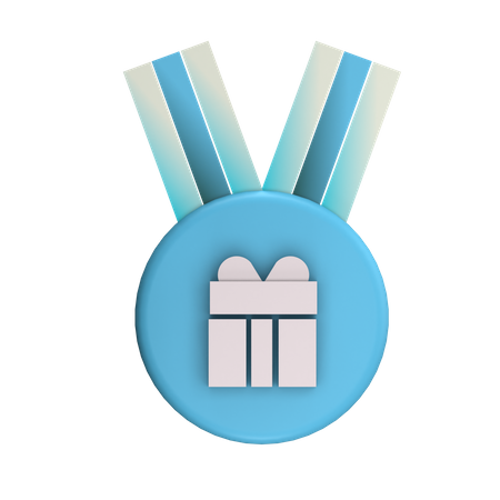 Gift Badge  3D Icon