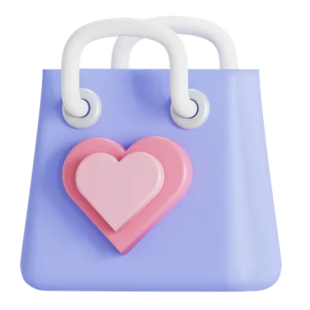 Shop During Valentine 3D Icon