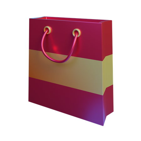 Gift bag 3D Illustration