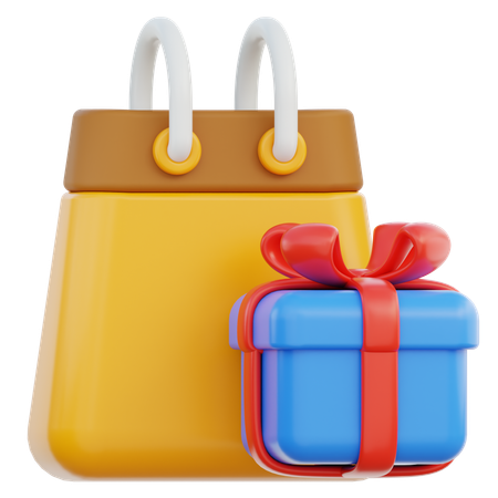 Gift Bags  3D Icon