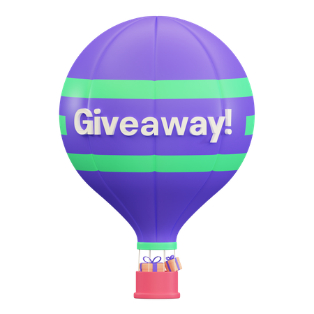 Gift Balloon  3D Icon