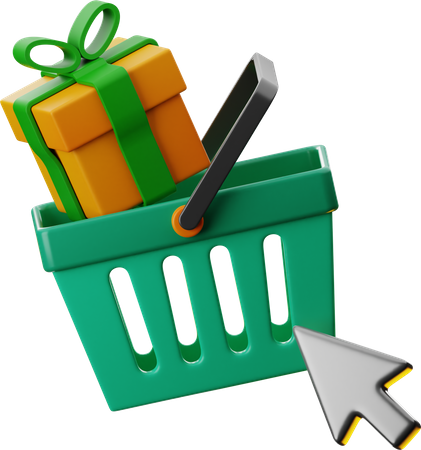 Gift Basket  3D Icon