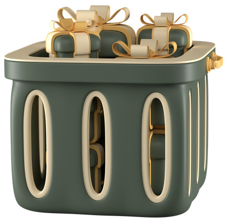 Gift Basket  3D Icon