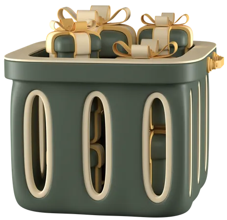 Gift Basket  3D Icon