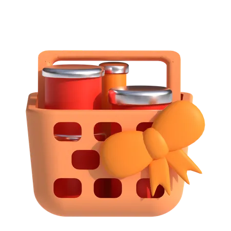 Gift Basket  3D Icon