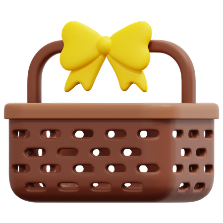 Gift Basket 3D Icon