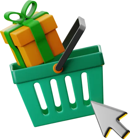 Gift Basket 3D Icon
