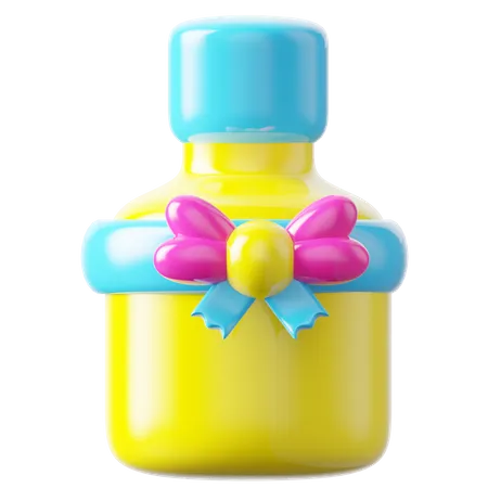 Gift Bottle 3D Icon